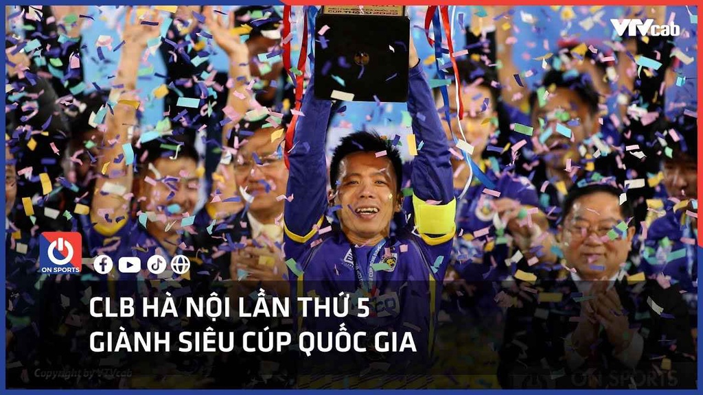 CLB Hà Nội lần thứ 5 giành siêu Cúp Quốc gia
