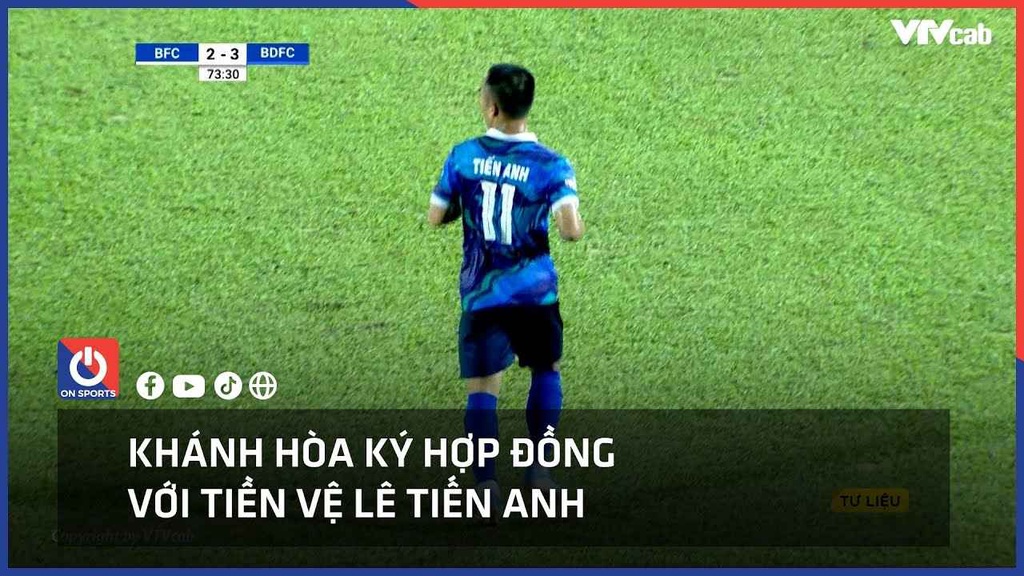 Khánh Hòa ký hợp đồng với tiền vệ Lê Tiến Anh