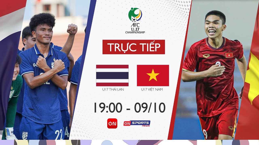 Link trực tiếp U17 Việt Nam vs U17 Thái Lan, vòng loại U17 châu Á 2023