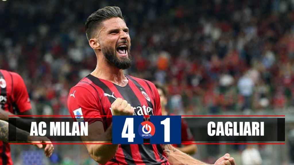 Milan thắng lớn nhờ cú đúp của Giroud