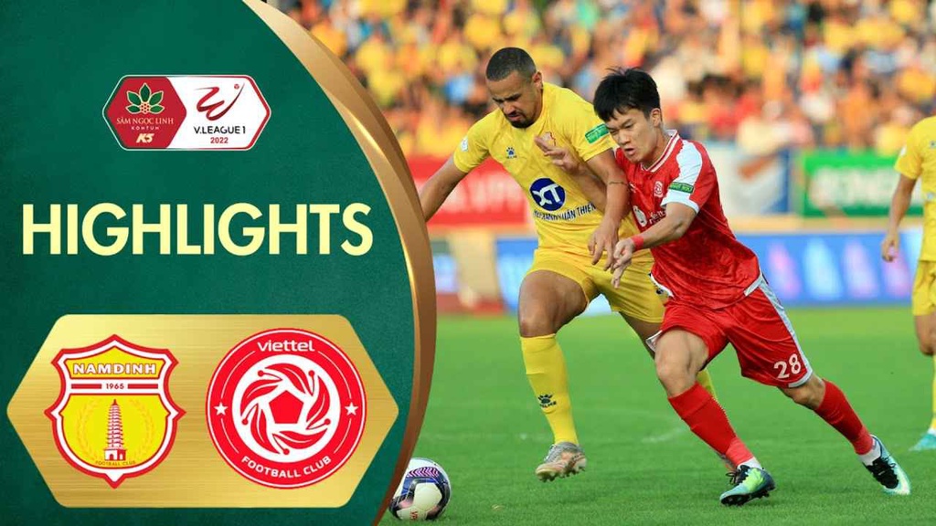 Highlights Nam Định - Viettel vòng 8 V.League