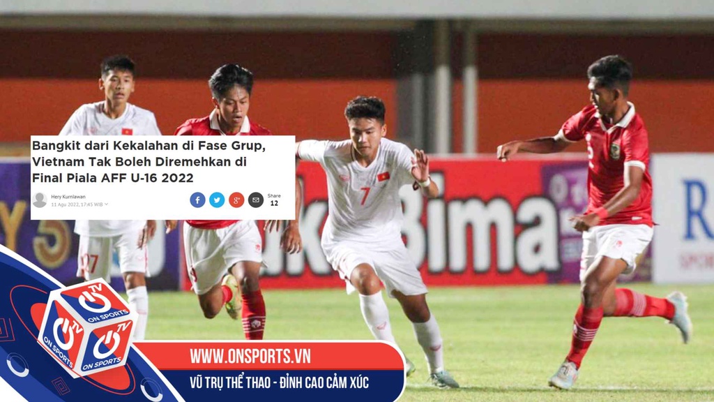 Báo Indonesia khen U16 Việt Nam: “Không thể chủ quan trước đội bóng từng cầm hòa Dortmund”