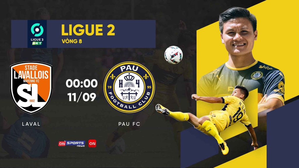 Link trực tiếp Pau FC vs Stade Lavallois lúc 0h ngày 11/9 giải Ligue 2