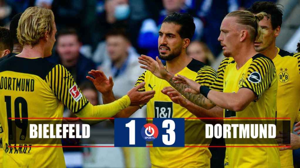 Video Highlight Bielefeld vs Dortmund, Bundesliga hôm nay