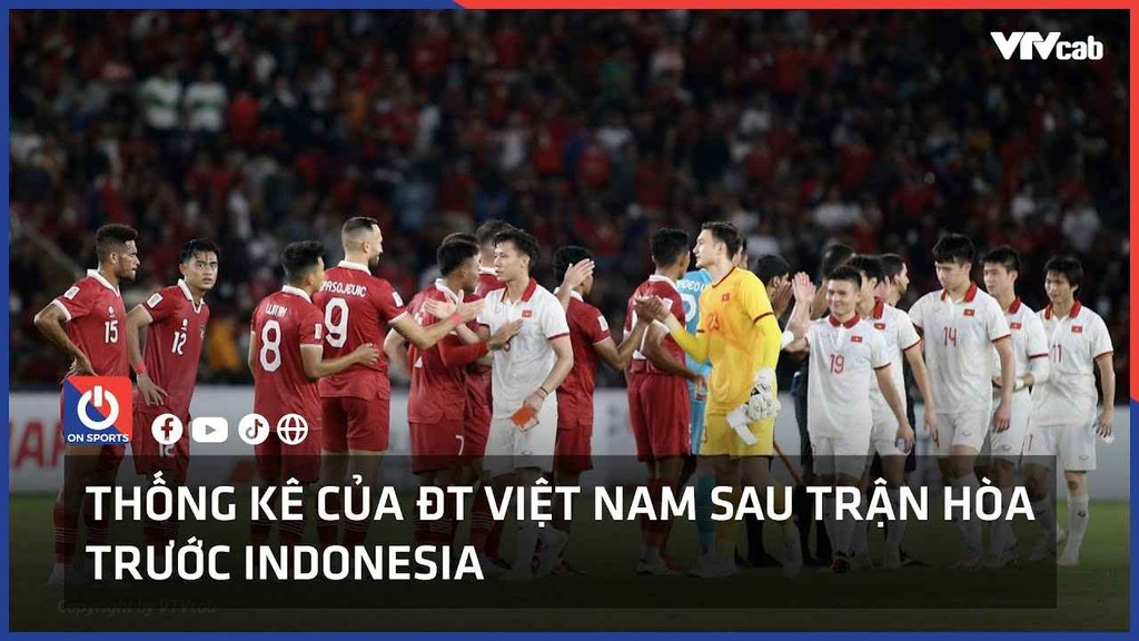 Các con số thống kê của ĐT Việt Nam sau trận hòa trước Indonesia