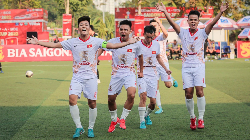 Nam "nhóc" tại Giải Bóng đá 7 người Quốc tế Cúp Bia Sài Gòn 2022: Xứng đáng tấm băng đội trưởng