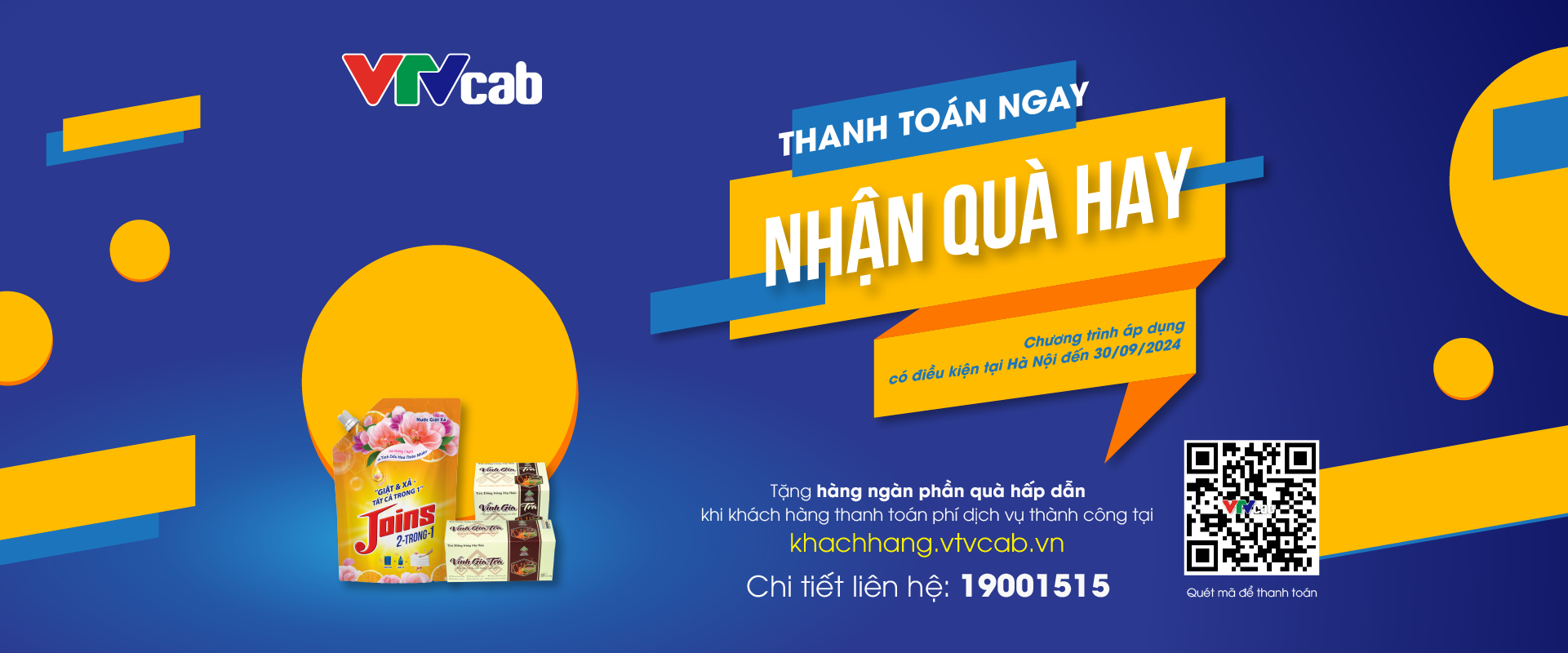 Thanh toán online trên VTVcab