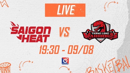 Link trực tiếp Saigon Heat vs Thang Long Warriors lúc 19h30 ngày 9/8, giải VBA 2022
