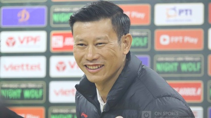 HLV Thạch Bảo Khanh hạnh phúc với điểm số đầu tiên tại V.League