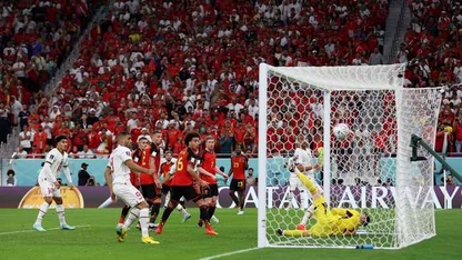 Bỉ 0-2 Ma Rốc: Thủ môn Courtois mắc sai lầm 