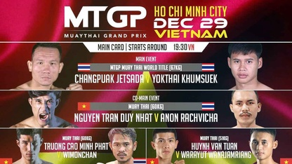 Duy Nhất lên sàn, Muay Thai Grand Prix công bố giải thưởng "siêu khủng"