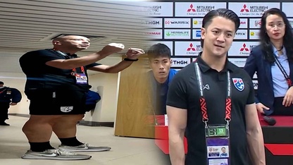 Trợ lý tuyển Thái Lan khiêu khích phóng viên Việt Nam sau trận đấu trên sân Mỹ Đình