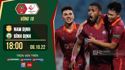 Link trực tiếp Nam Định vs Topenland Bình Định lúc 18h ngày 8/10 giải V.League 2022