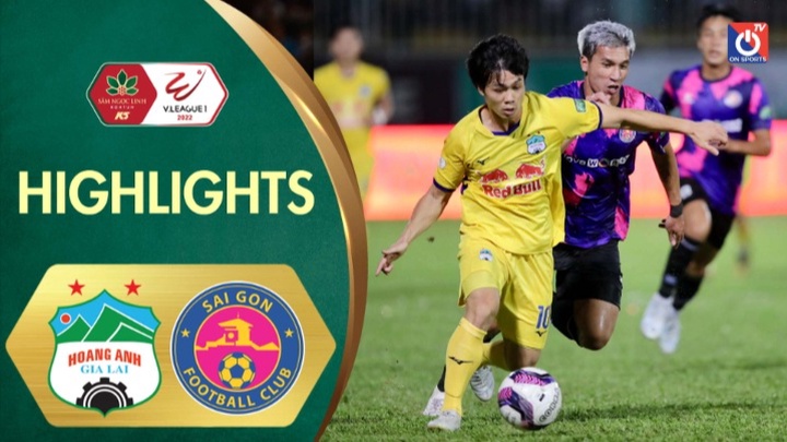 Highlights - V.League 2022 - Vòng 15 - Hoàng Anh Gia Lai vs Sài Gòn