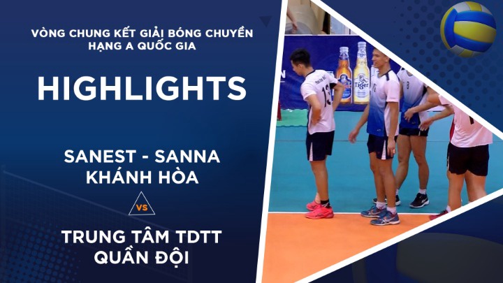 Highlights - Giải BC Hạng A Quốc Gia 2022 - Phân Hạng 5-7 Nam - Sanest Sanna Khánh Hòa vs Trung Tâm TDTT Quân Đội