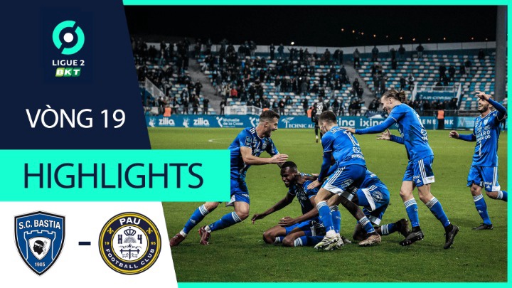 Highlights - Ligue 2 2022/23 - Vòng 19 - SC Bastia vs Pau FC