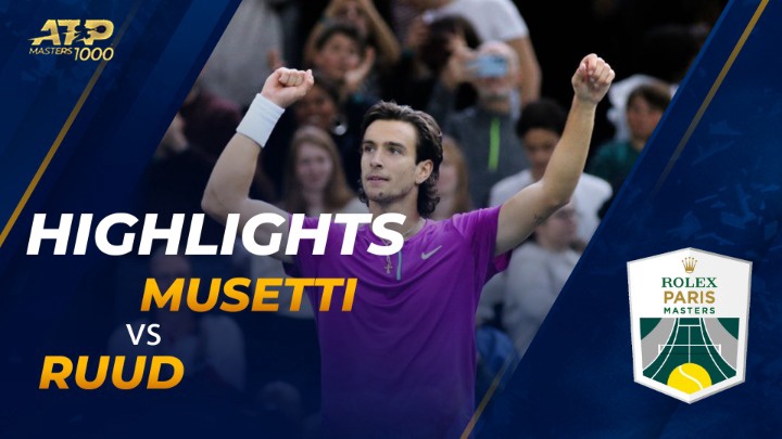 Highlights - Paris Masters 2022 - Vòng 3 - Lorenzo Musetti vs Casper Ruud